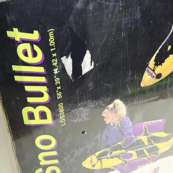 NEW Vintage 90’s Sevylor Sno Bullet 56” Inflatable Snow Sled Tube Pool Float - Picture 8 of 8